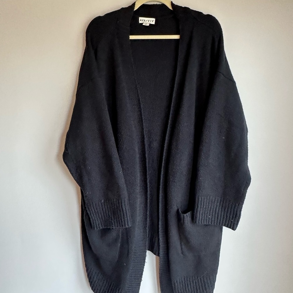 Ava Via Black Cardigan